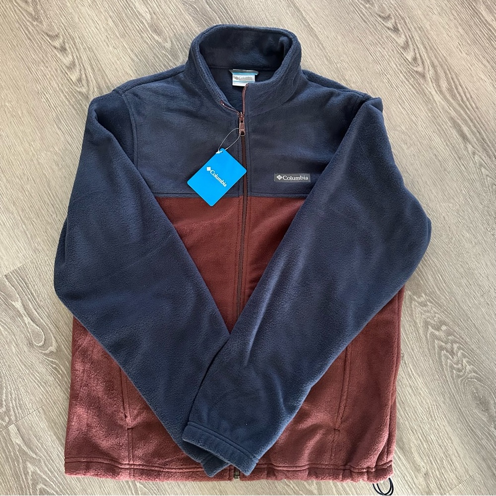 NWT! Columbia Mens Full Zip Fleece Jacket M